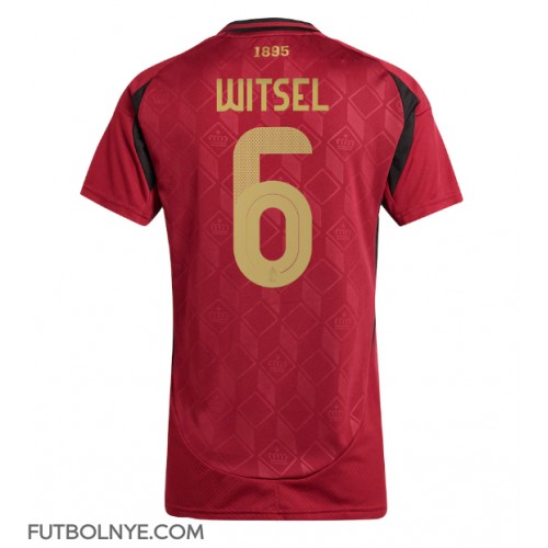 Camiseta Bélgica Axel Witsel #6 Primera Equipación para mujer Eurocopa 2024 manga corta